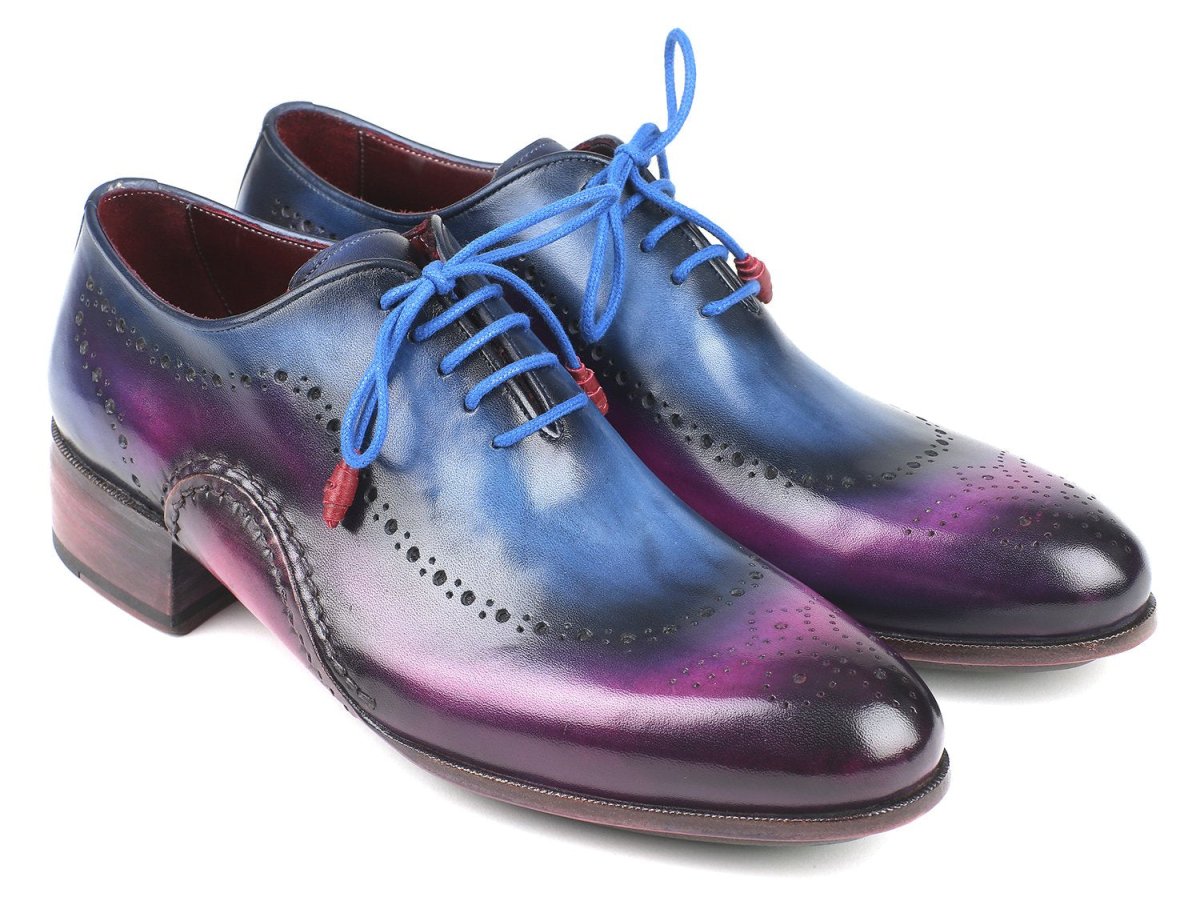 Paul Parkman Opanka Construction Blue And Purple Oxfords (Id726 - Blu - R) by Paul Parkman – Don't Panic Shoes