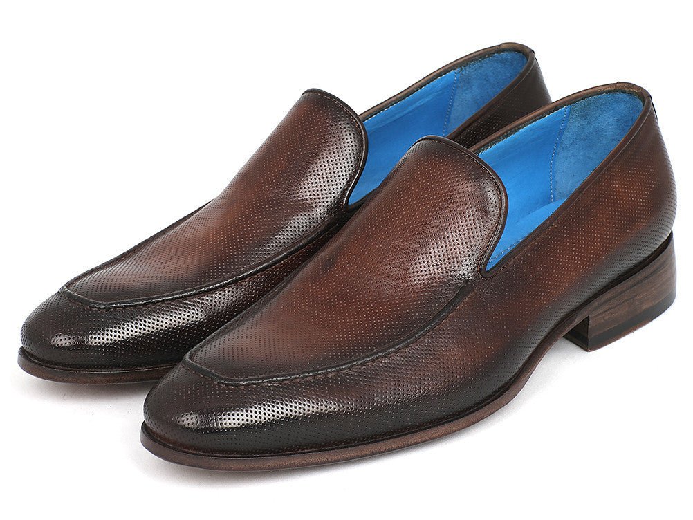 Paul Parkman Perforated Leather Loafers Brown (Id874 - Brw) by Paul Parkman – Don't Panic Shoes