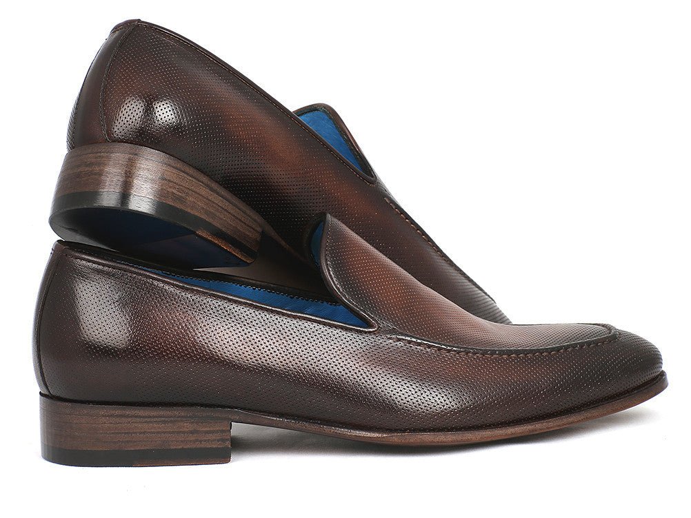Paul Parkman Perforated Leather Loafers Brown (Id874 - Brw) by Paul Parkman – Don't Panic Shoes