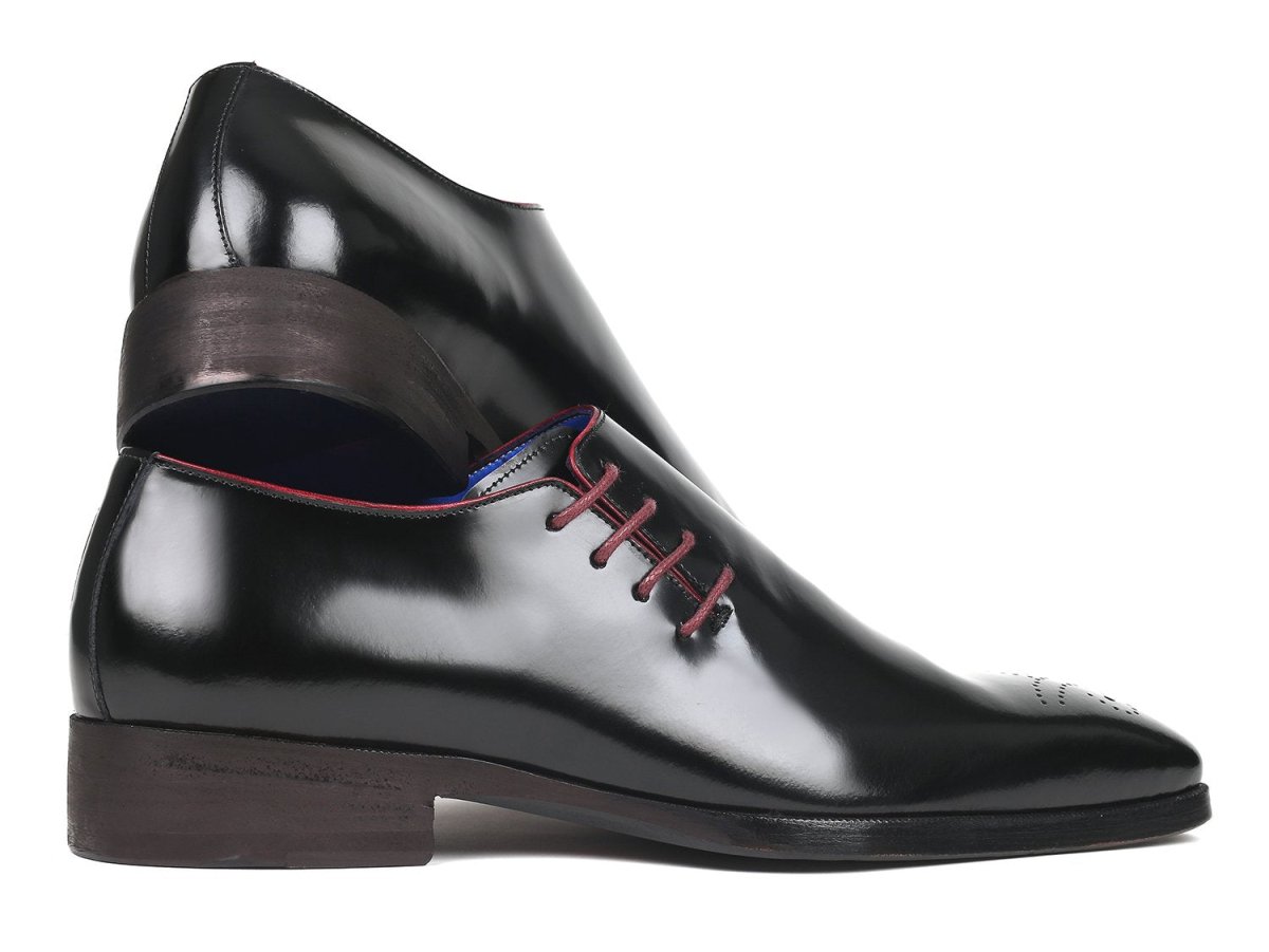 Paul Parkman Side Lace Oxfords Black Polished Leather (Id981x65) by Paul Parkman – Don't Panic Shoes