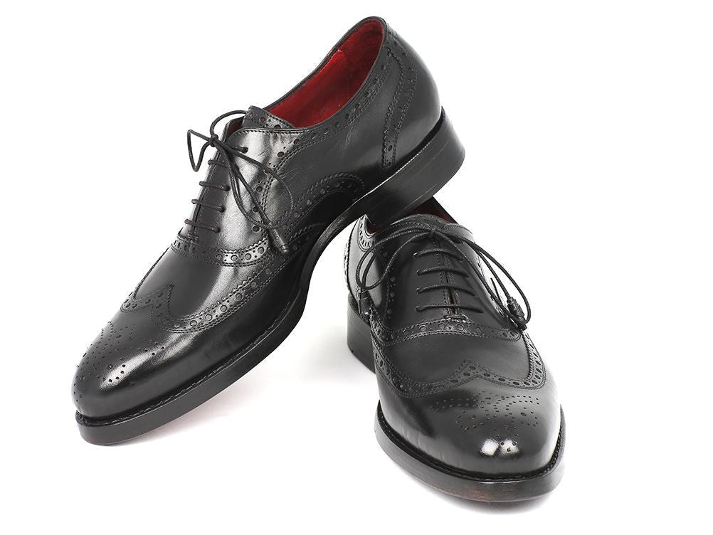 Paul Parkman Wingtip Oxford Goodyear Welted Black (Id027 - Blk) by Paul Parkman – Don't Panic Shoes