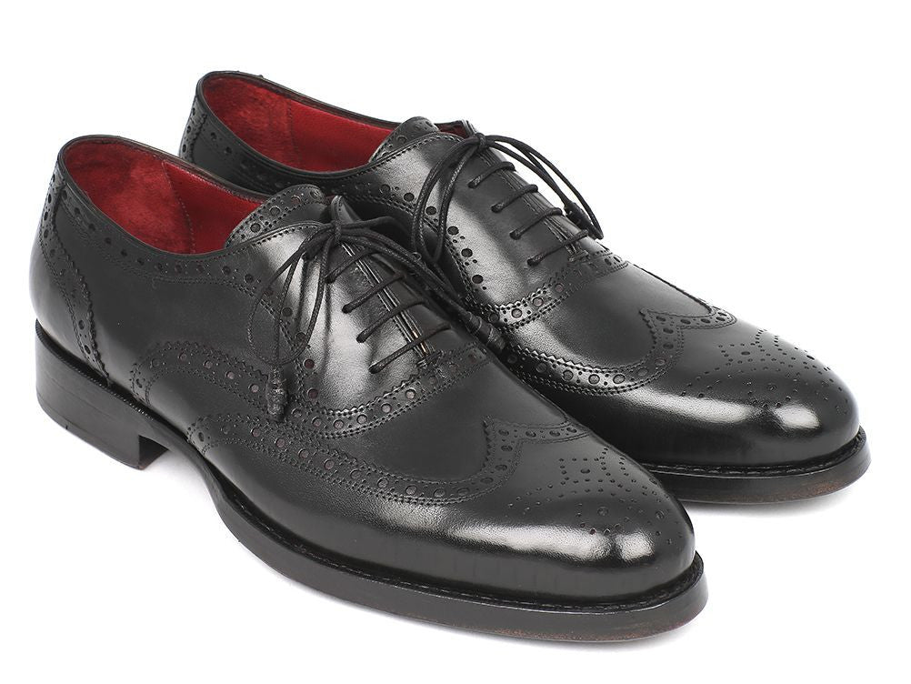 Paul Parkman Wingtip Oxford Goodyear Welted Black (Id027 - Blk) by Paul Parkman – Don't Panic Shoes