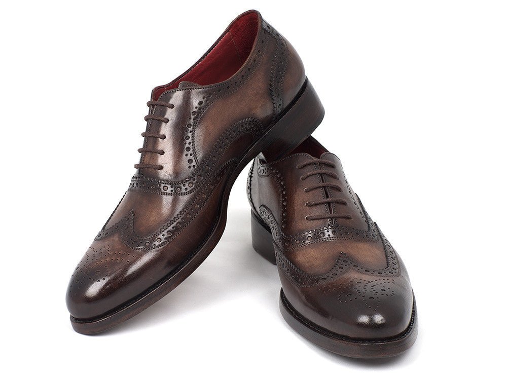 Paul Parkman Wingtip Oxfords Goodyear Welted Brown (Id027 - Brw) by Paul Parkman – Don't Panic Shoes