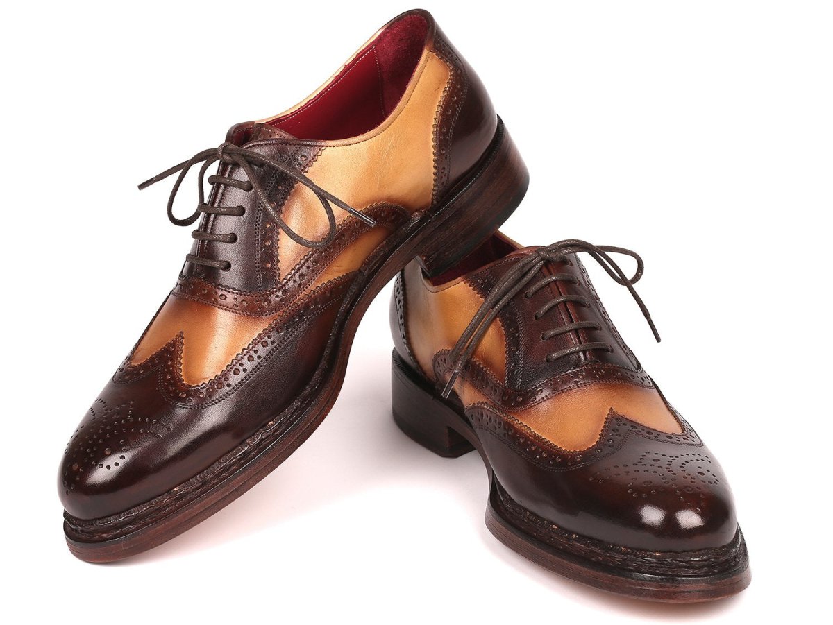 Paul Parkman WIngtip Oxfords Goodyear Welted in Brown And Beige Shoes by Paul Parkman – Don't Panic Shoes