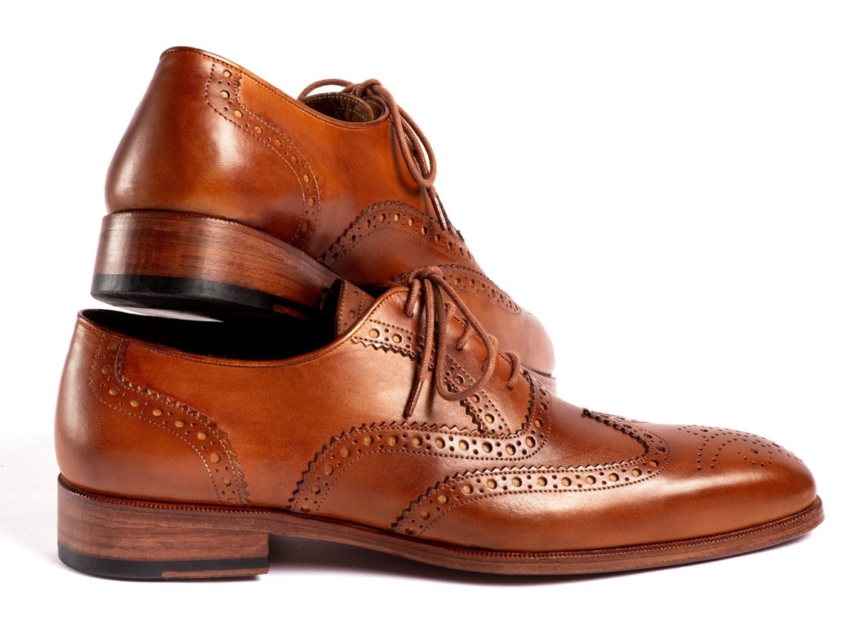 Paul Parkman Wingtip Oxfords Mid Brown (Id5447 - Brw) by Paul Parkman – Don't Panic Shoes