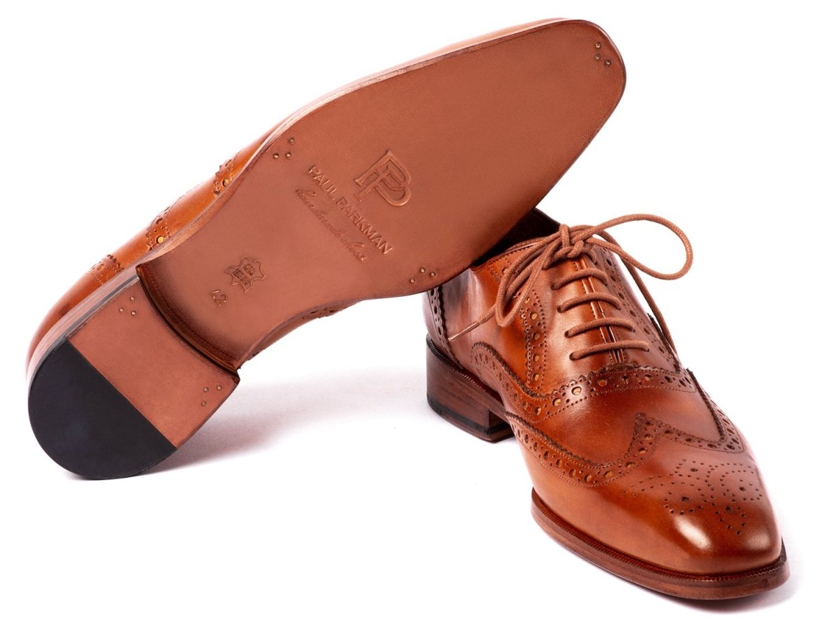 Paul Parkman Wingtip Oxfords Mid Brown (Id5447 - Brw) by Paul Parkman – Don't Panic Shoes