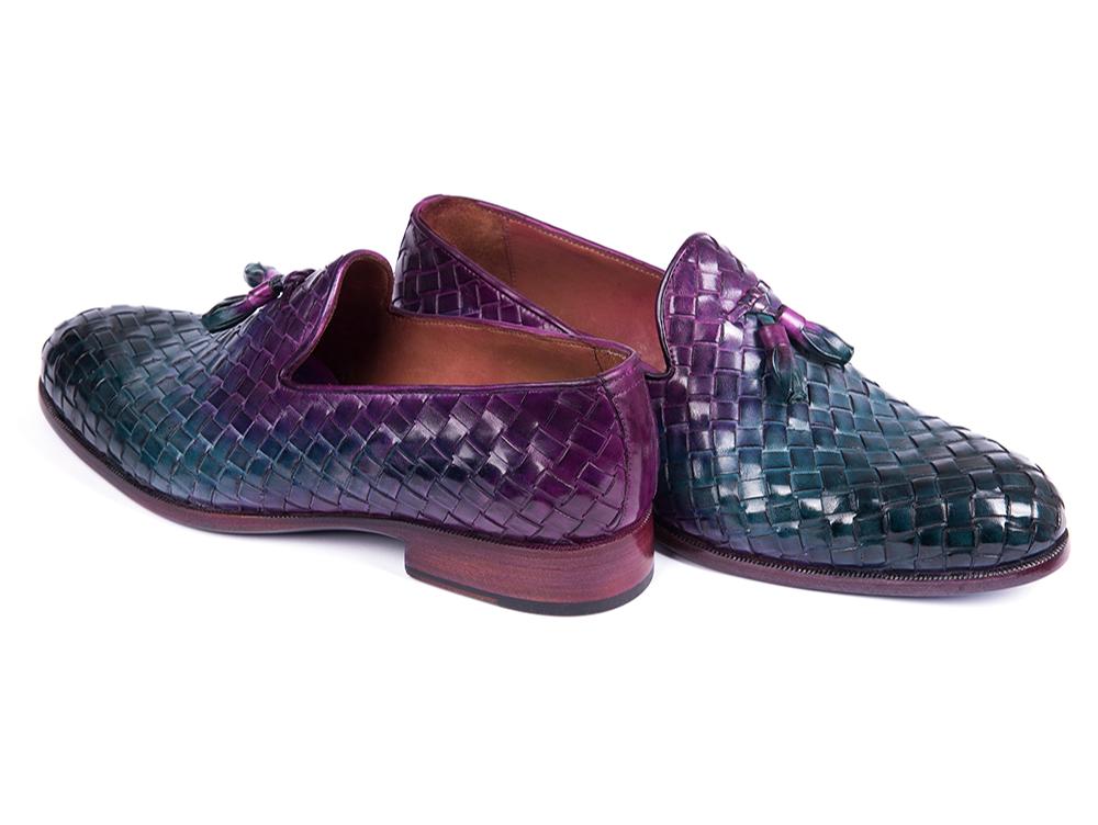 Paul Parkman Woven Leather Tassel Loafers Multicolor (IdWvn88 - Mix) by Paul Parkman – Don't Panic Shoes