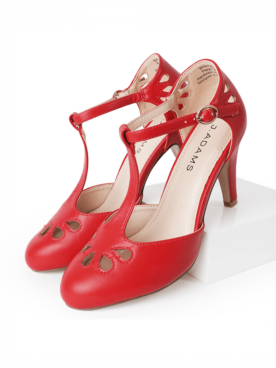 Pepper | Red Heels by J.Adams – Don't Panic Shoes