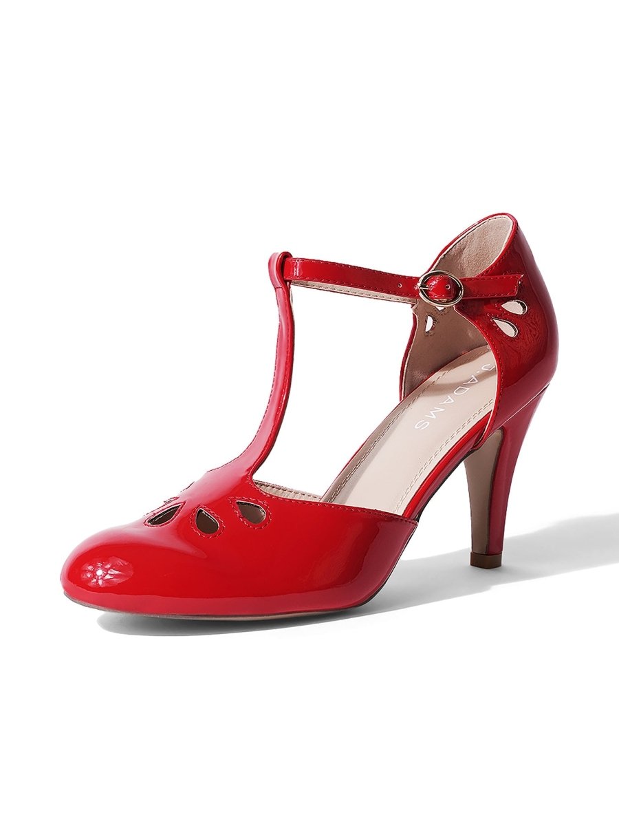 Pepper | Red Patent Heels by J.Adams – Don't Panic Shoes