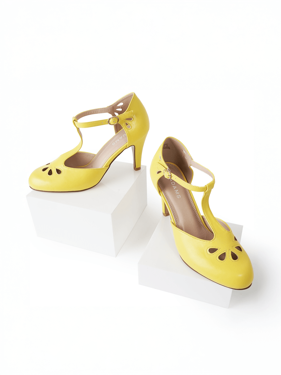 Pepper | Yellow Heels by J.Adams – Don't Panic Shoes