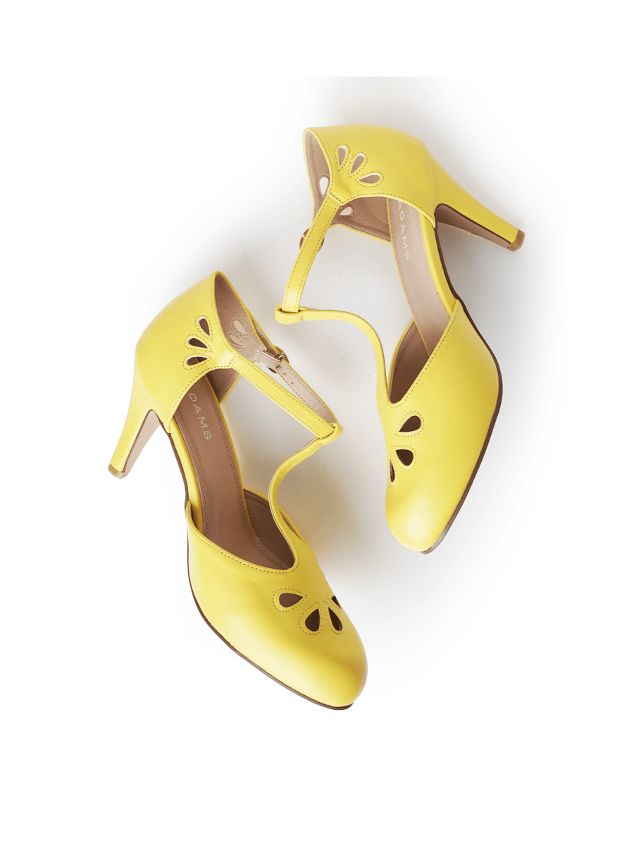 Pepper | Yellow Heels by J.Adams – Don't Panic Shoes