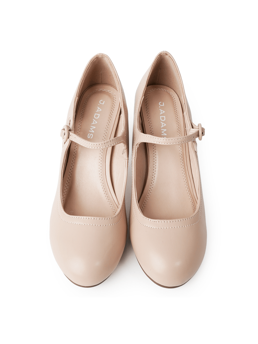 Pixie | Beige Heels by J.Adams – Don't Panic Shoes
