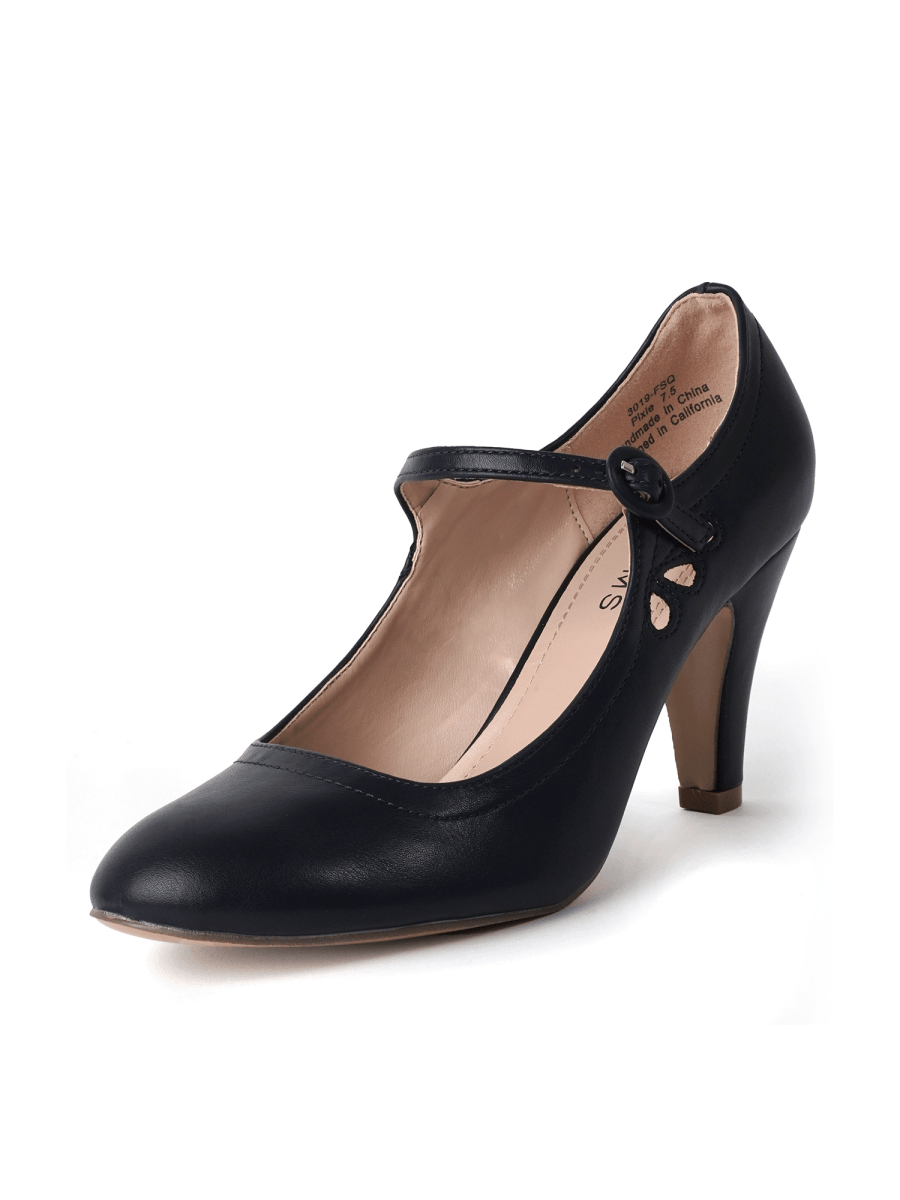 Pixie | Navy Heels by J.Adams – Don't Panic Shoes