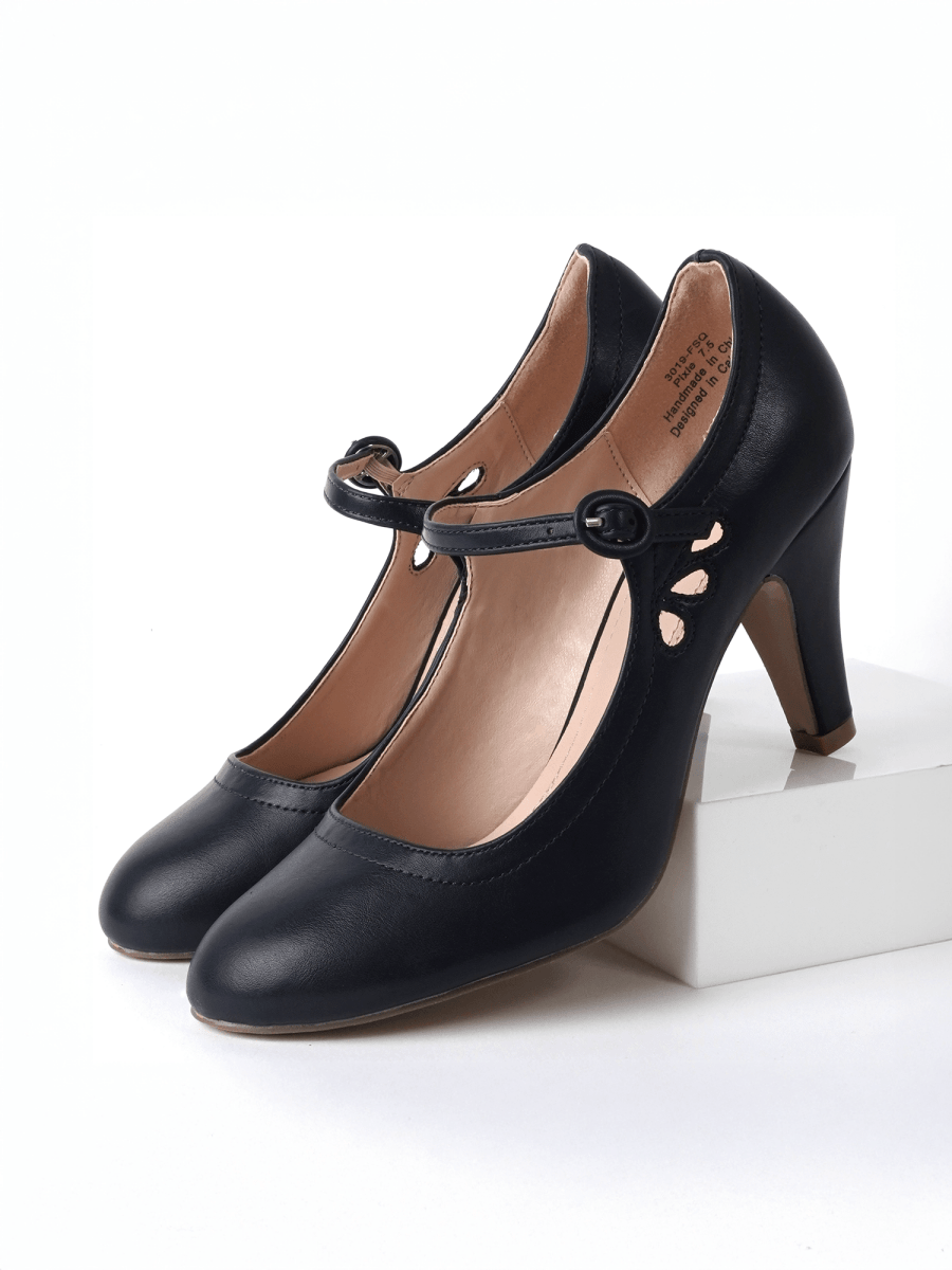 Pixie | Navy Heels by J.Adams – Don't Panic Shoes