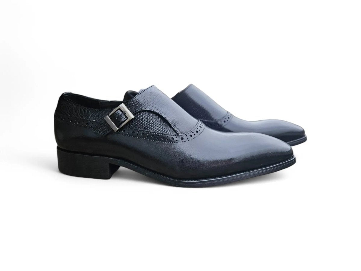 Plain Toe Single Monk Loafer Calf Leather Ks503 - 05 Shoes by Carrucci Shoes – Don't Panic Shoes