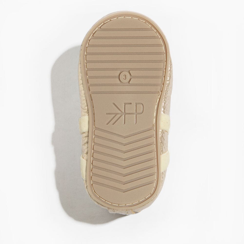 Platinum Ballet Slipper Baby Shoe Ballet Slipper by Freshly Picked – Don't Panic Shoes