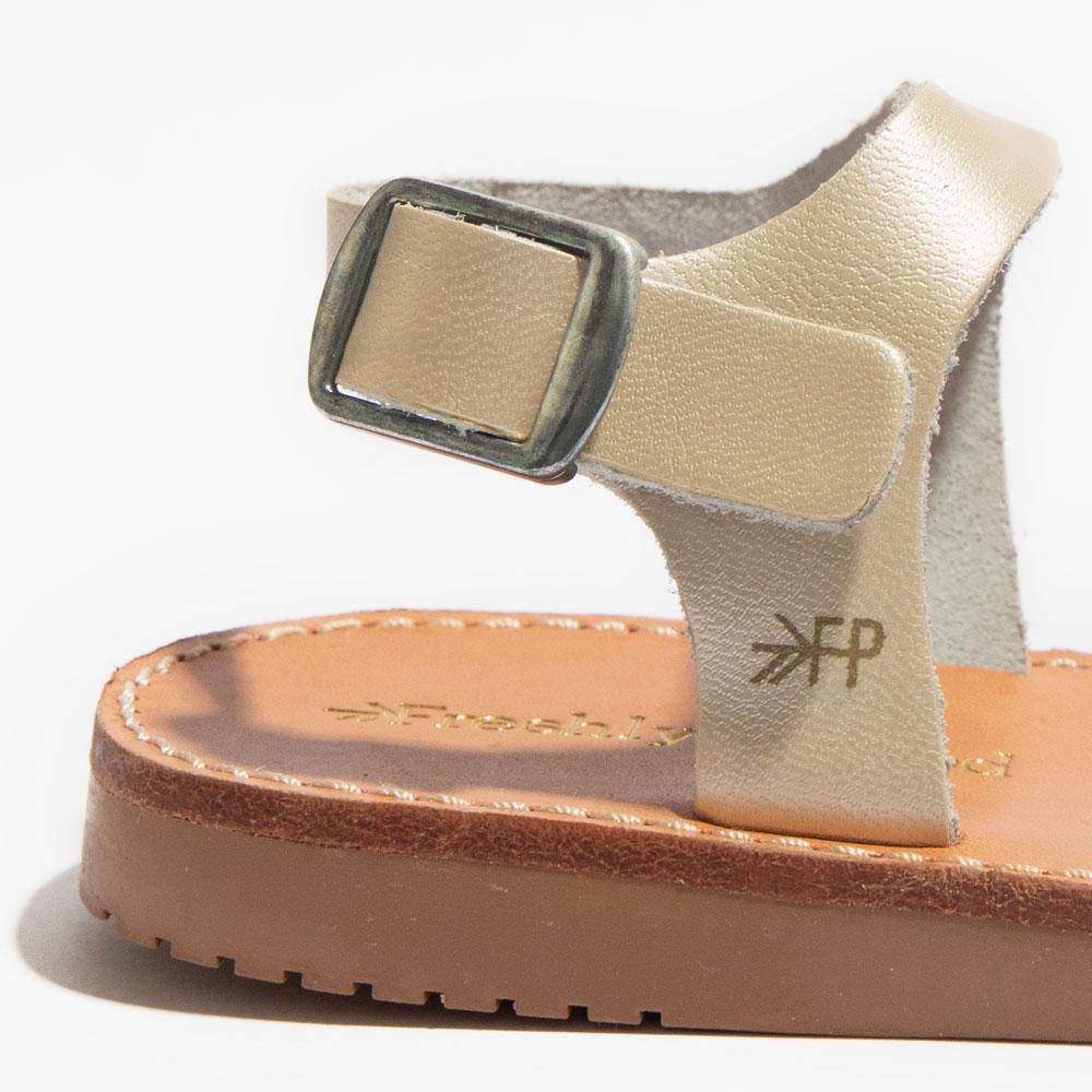 Platinum Carmel Sandal Carmel Sandal by Freshly Picked – Don't Panic Shoes