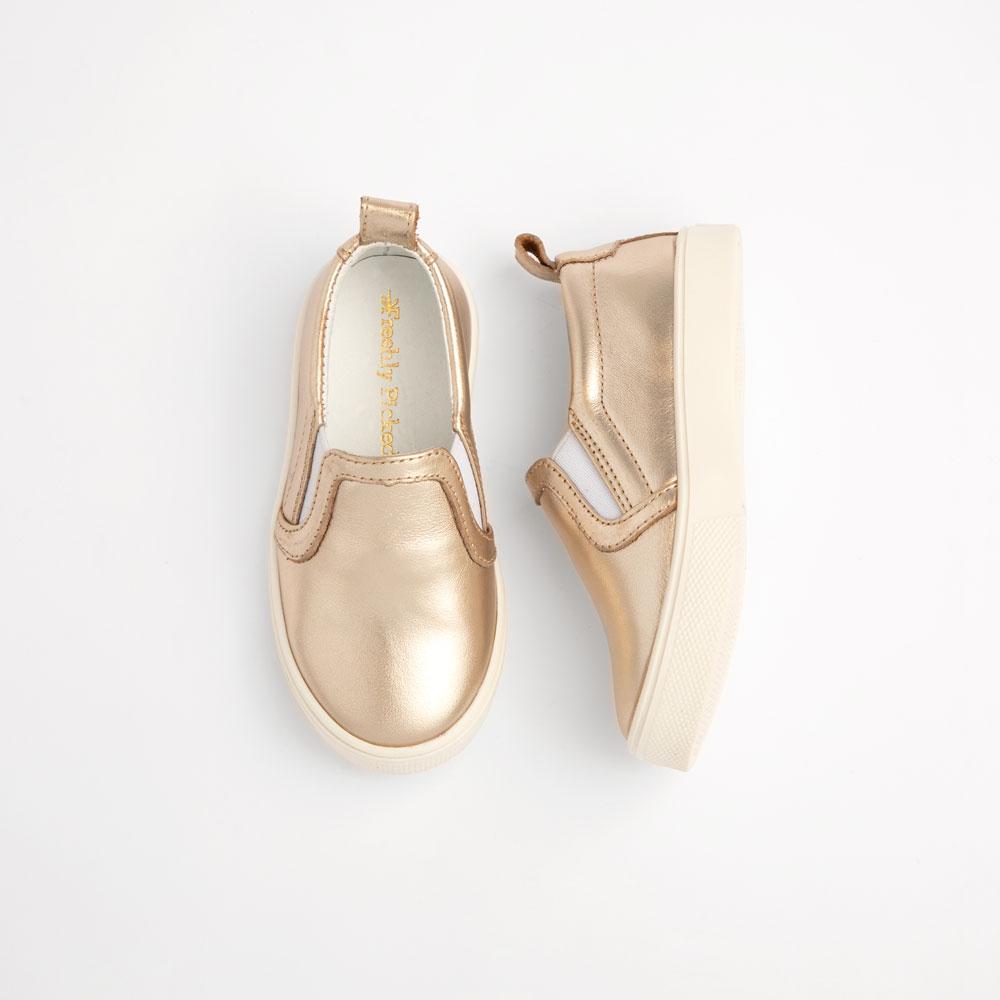 Platinum Slip On Sneaker Kids - Slip - On Sneaker by Freshly Picked – Don't Panic Shoes