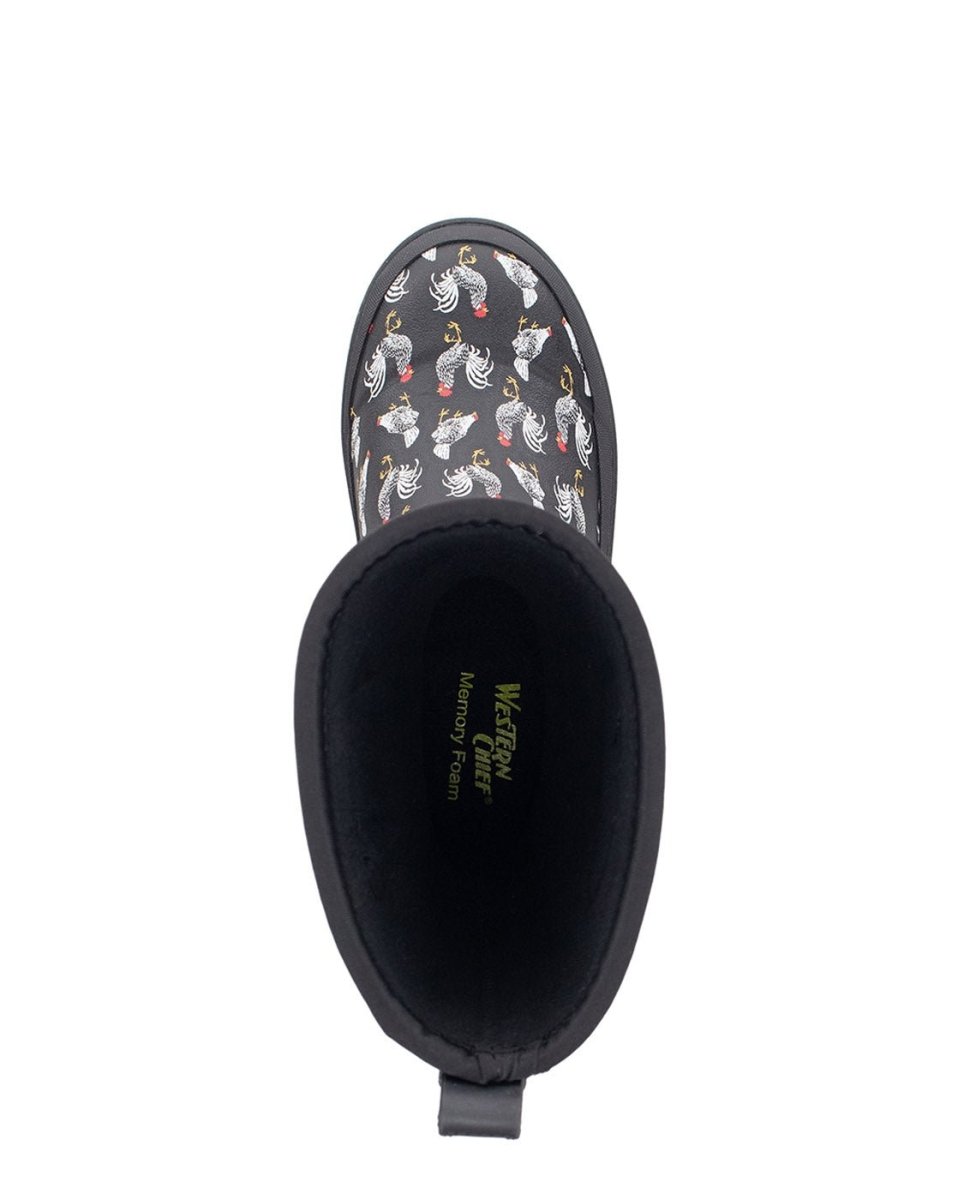 Polaria HomeStead Mid Women’s Neoprene Rubber Black Snow Boots by Western Chief Women's – Don't Panic Shoes