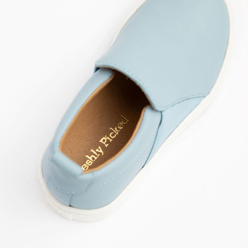Powder Blue Slip On Sneaker Kids - Slip - On Sneaker by Freshly Picked – Don't Panic Shoes