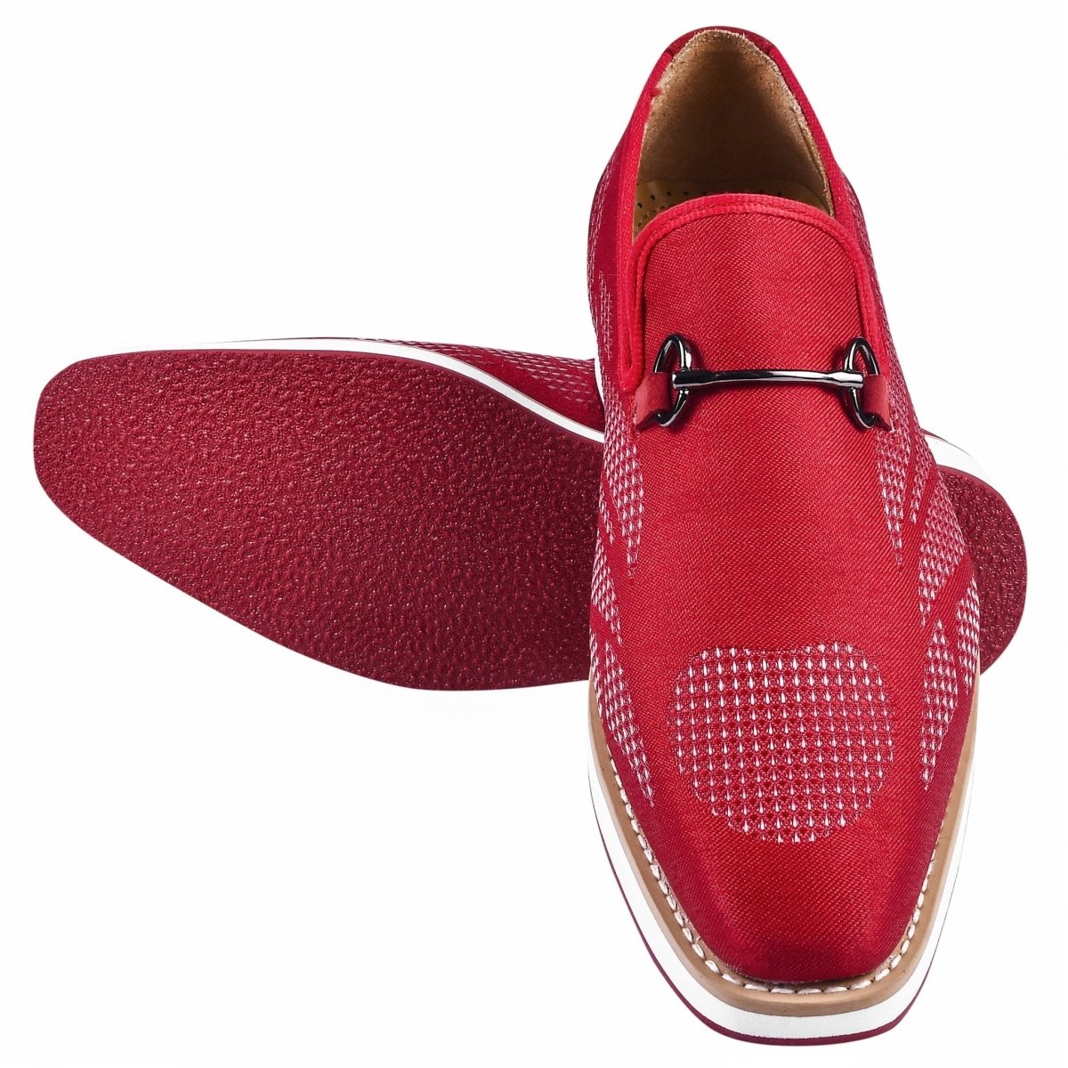 Powerball Textile Printed Red Bottom Casual Shoes For Men Loafers by Libertyzeno – Don't Panic Shoes