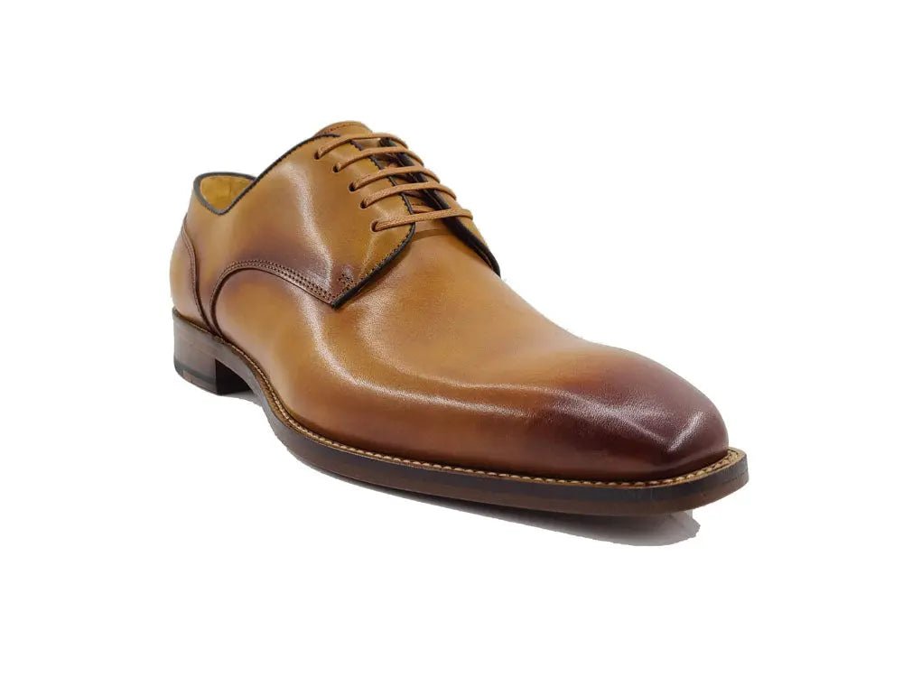 Premium Burnished Blucher Oxford Calfskin Kl901 - 02 Shoes by Carrucci Shoes – Don't Panic Shoes