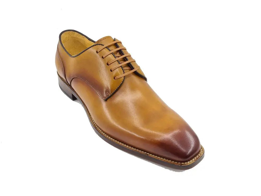 Premium Burnished Blucher Oxford Calfskin Kl901 - 02 Shoes by Carrucci Shoes – Don't Panic Shoes
