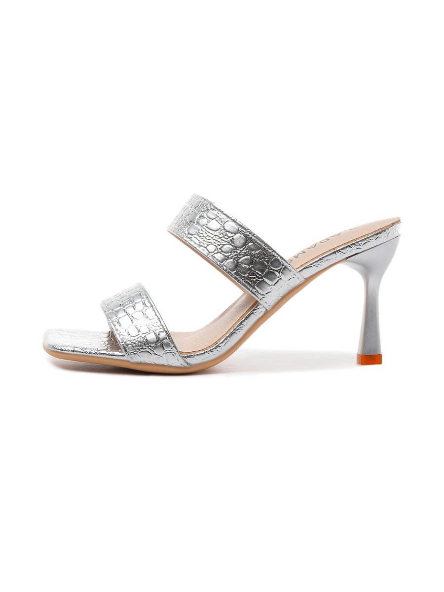 Raegan | Silver Heels by J.Adams – Don't Panic Shoes