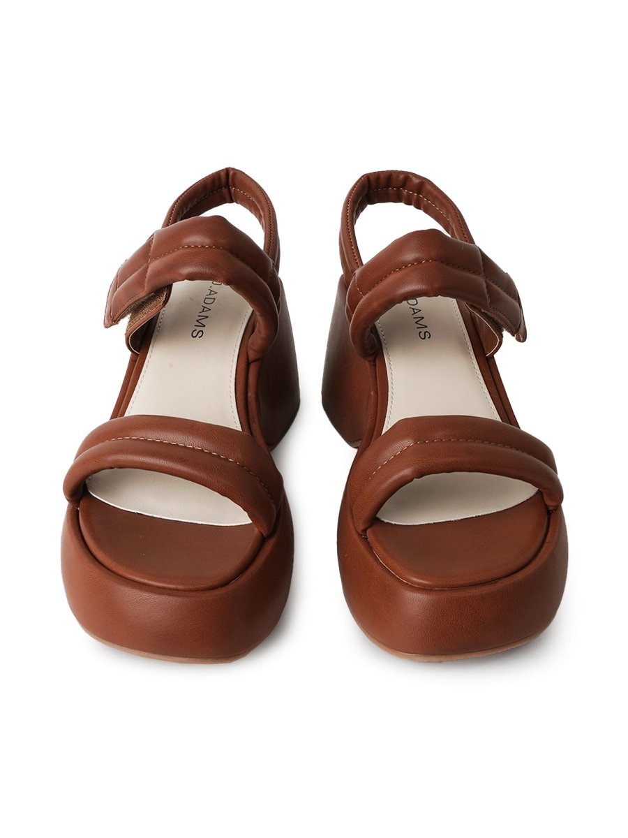 Rayanne | Chestnut Sandals by J.Adams – Don't Panic Shoes