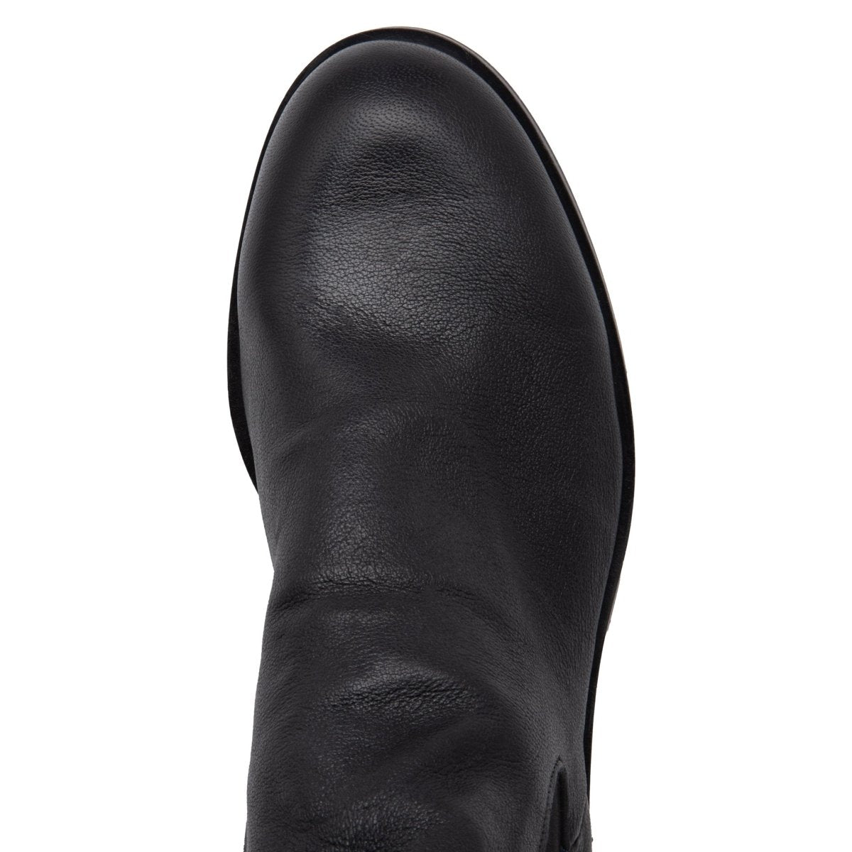 Reba Leather Ankle Bootie Black Slip On Made In Italy Boots by Beautiisoles – Don't Panic Shoes