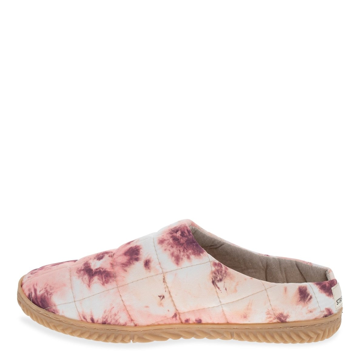 Relief Slippers Women's Cotton Quilted Blush Tie Dye Staheekum Women's Slippers by Staheekum Women's – Don't Panic Shoes