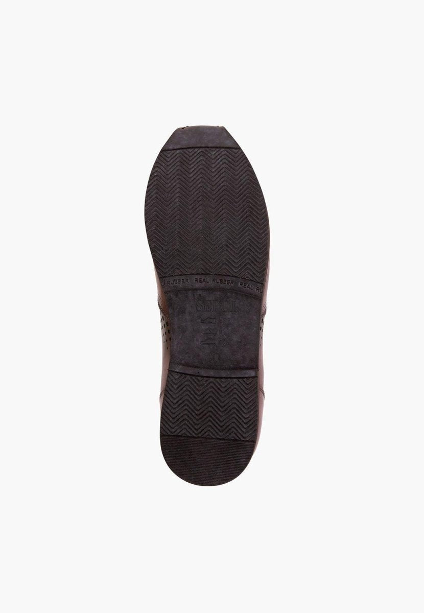 Richmond Sneaker Brown Calfskin Leather Hand Stitched Men Shoes by Sepol Shoes – Don't Panic Shoes