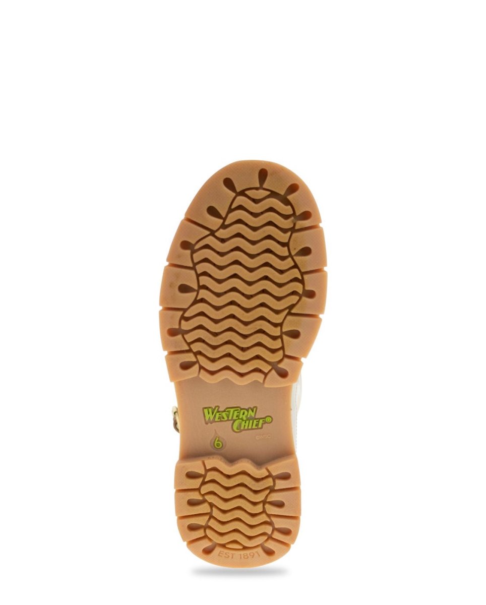 RooSter Rise Mid Rain Boot Women’s Rubber Cream Sunflower Rain Boots by Western Chief Women's – Don't Panic Shoes