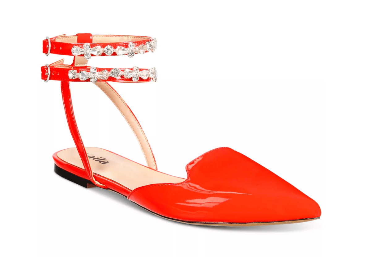 Rosalind Flats Red Shoes by Vaila Shoes – Don't Panic Shoes