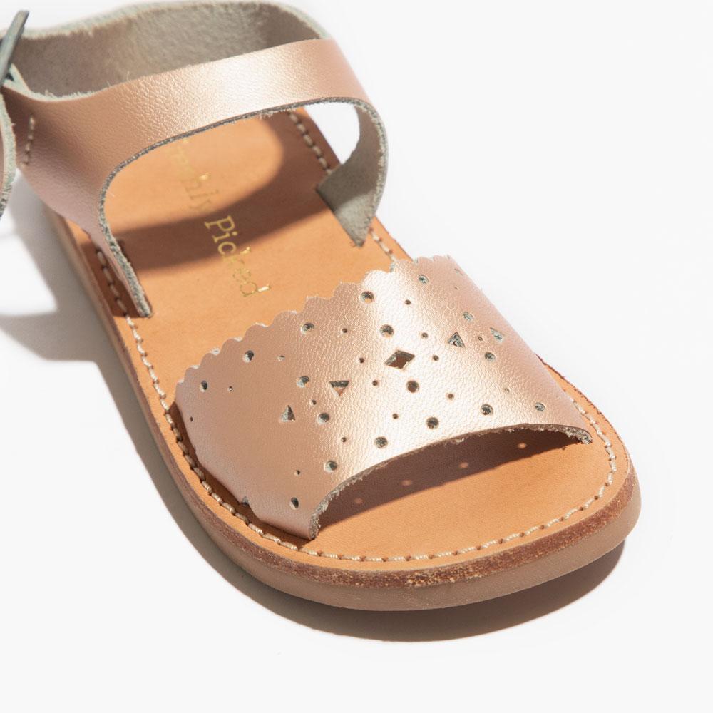 Rose Gold Laguna Sandal Laguna Sandal by Freshly Picked – Don't Panic Shoes