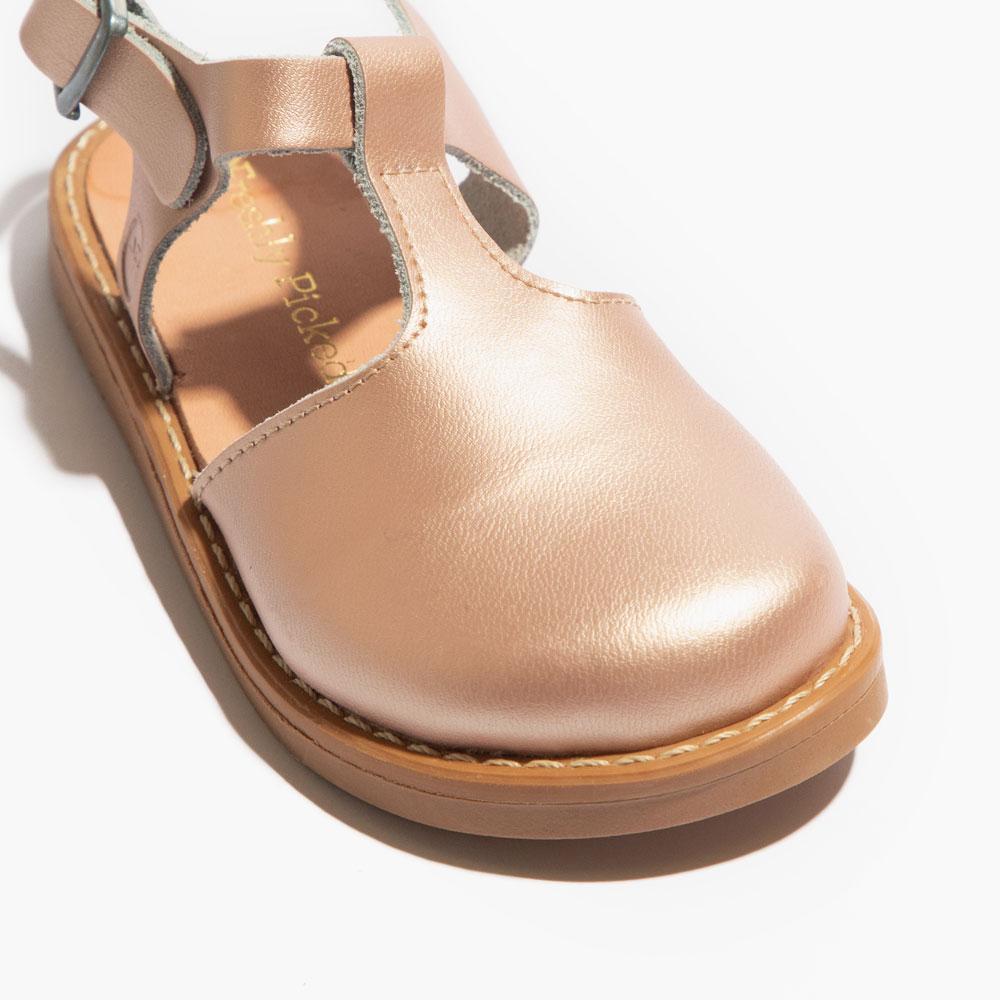 Rose Gold Newport Clog Newport Sandal by Freshly Picked – Don't Panic Shoes