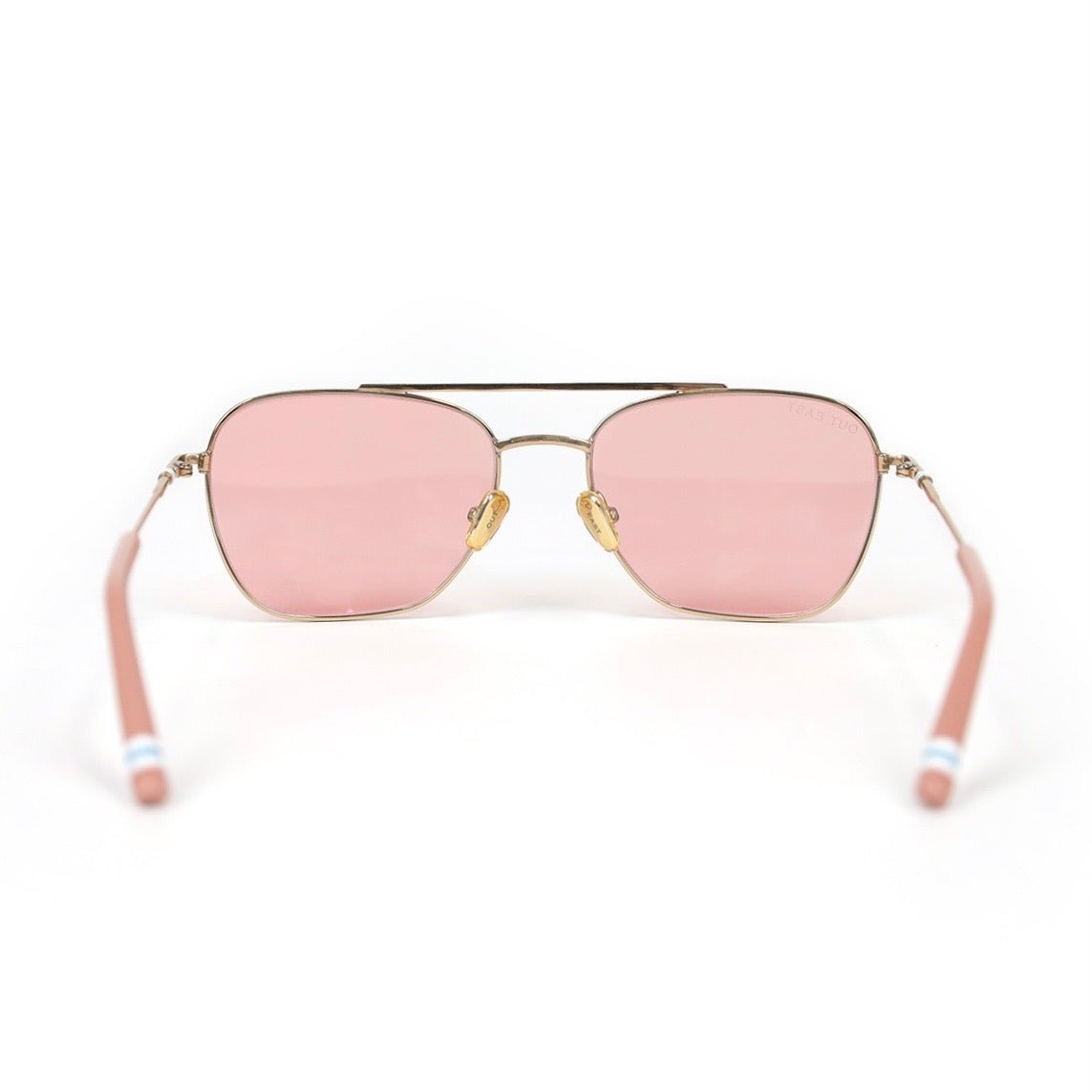 Rosewood Sunglasses 18k Gold Plated Stainless Steel Pink by Out East Eyewear – Don't Panic Shoes