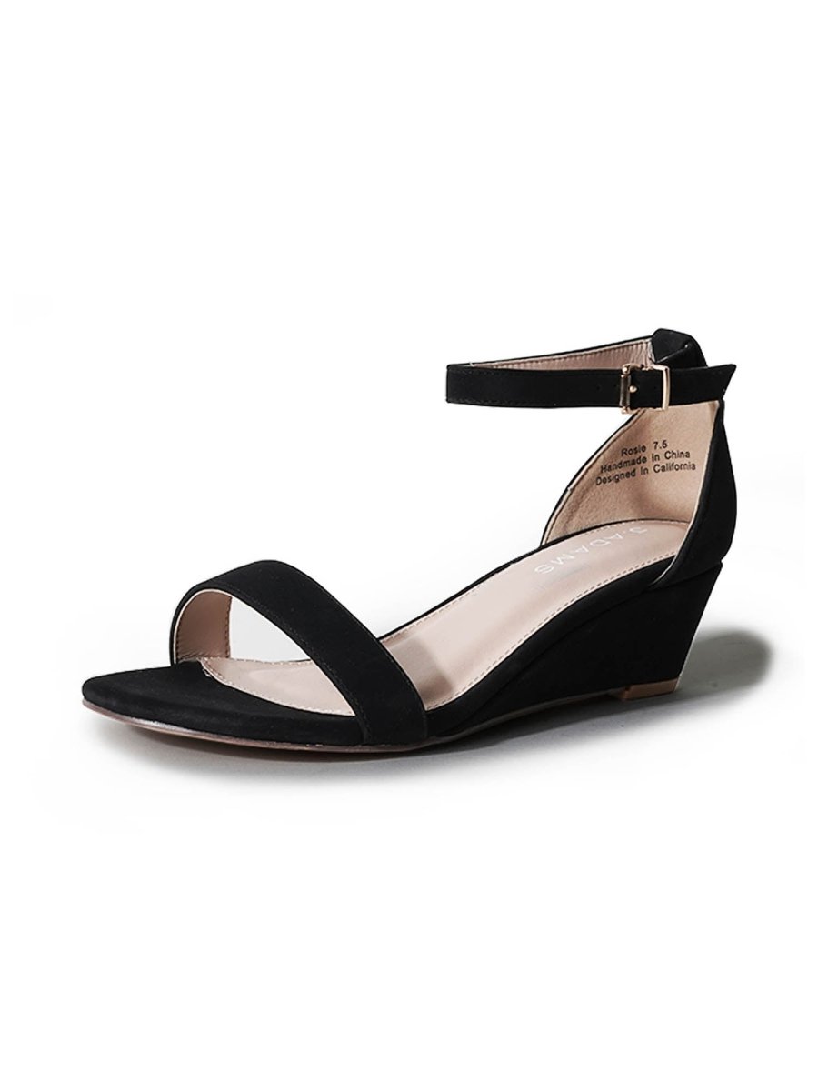 Rosie | Black Wedges by J.Adams – Don't Panic Shoes