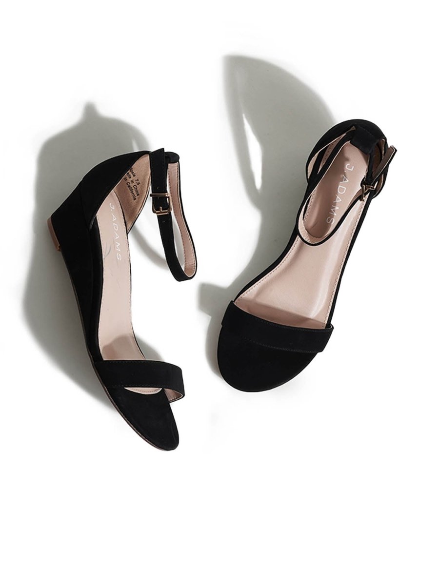 Rosie | Black Wedges by J.Adams – Don't Panic Shoes