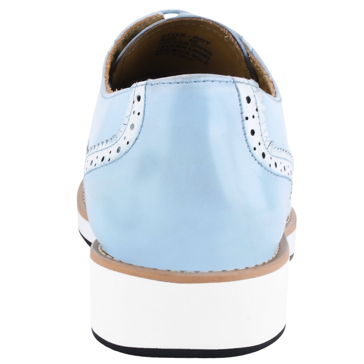 Roy Ostrich Leather Perforated Toe Casual Oxford Dress Shoes Shoes by Libertyzeno – Don't Panic Shoes