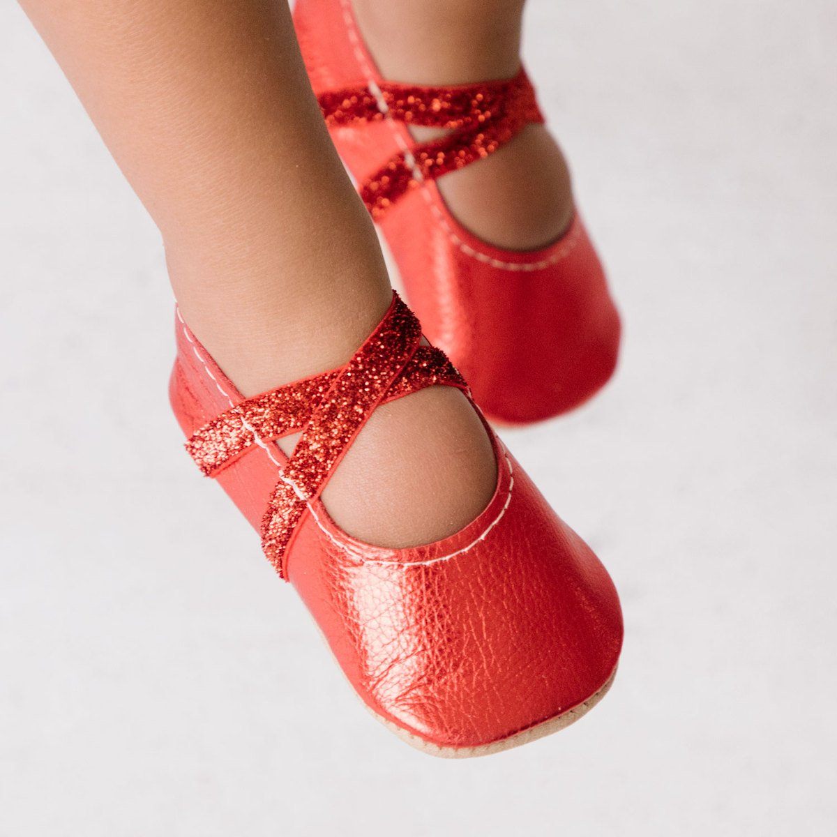 Ruby Ballet Slipper Baby Shoe Ballet Slipper by Freshly Picked – Don't Panic Shoes
