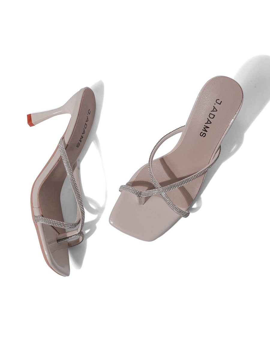 Ruby | Beige Heels by J.Adams – Don't Panic Shoes