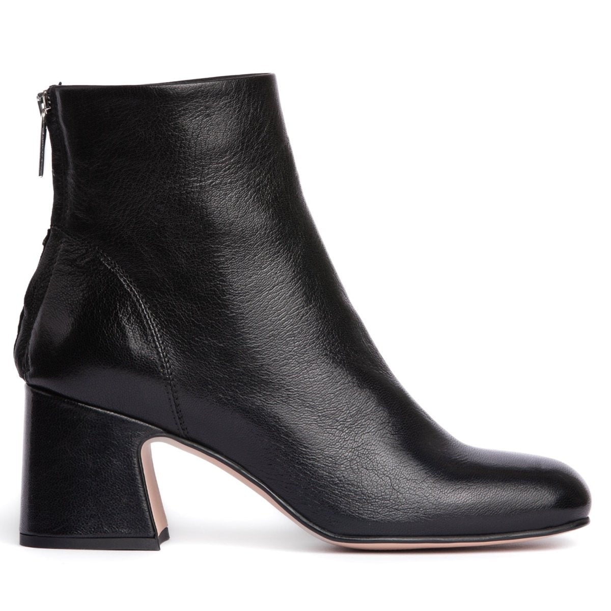 Ruby Crinkled Leather Ankle Boot Women’S 2 Inch Heel Heels by Beautiisoles – Don't Panic Shoes