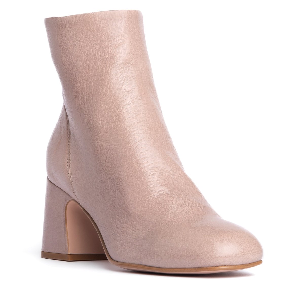 Ruby Crinkled Leather Women’S Ankle Bootie Handmade Italy Heels by Beautiisoles – Don't Panic Shoes