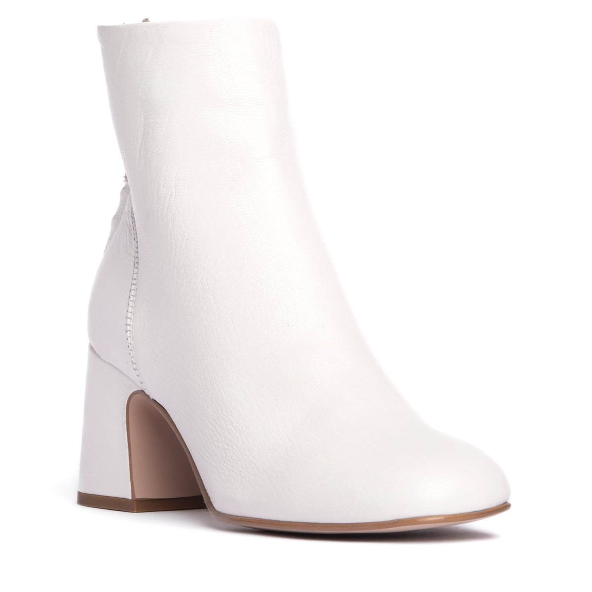 Ruby Crinkled Leather Women’S Ankle Bootie Handmade Italy Heels by Beautiisoles – Don't Panic Shoes