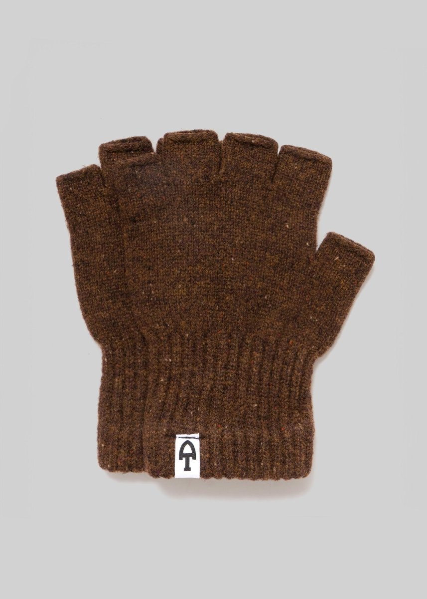 Rugged Donegal Fingerless Gloves Extrafine Merino Wool Accessories by American Trench – Don't Panic Shoes