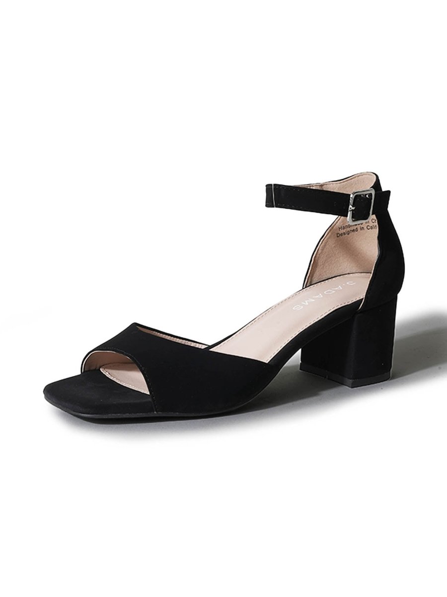 Ruth | Black Heels by J.Adams – Don't Panic Shoes