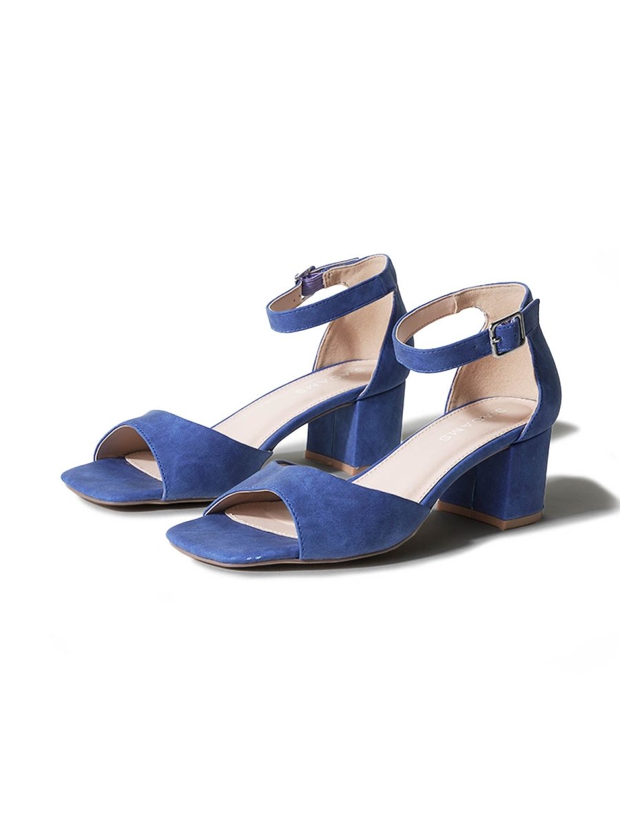 Ruth | Blue Heels by J.Adams – Don't Panic Shoes