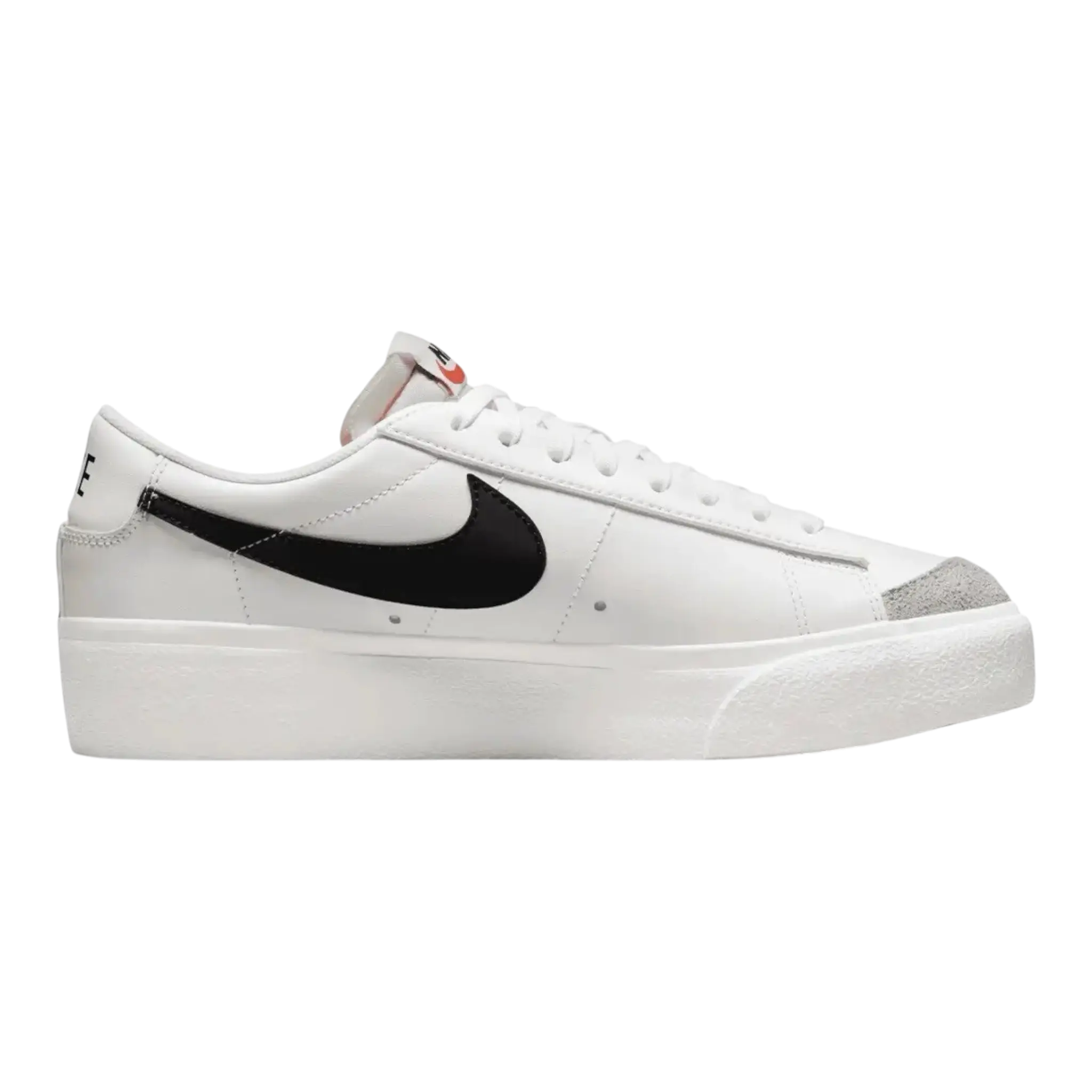 Nike Blazer Low Platform Women Sneakers White Black Sail Team Orange