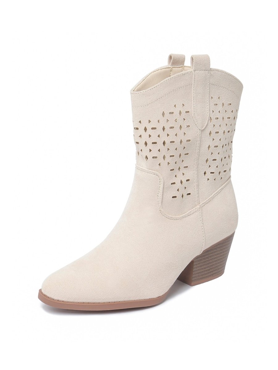 Saloon | White Boots by J.Adams – Don't Panic Shoes